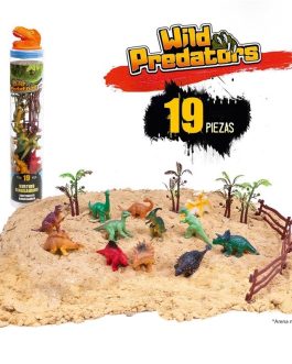 DINOSAURIOS TUBO 19 PZAS +3